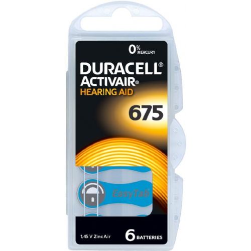DURACELL Hearing Aid Activair DA 675 BL6